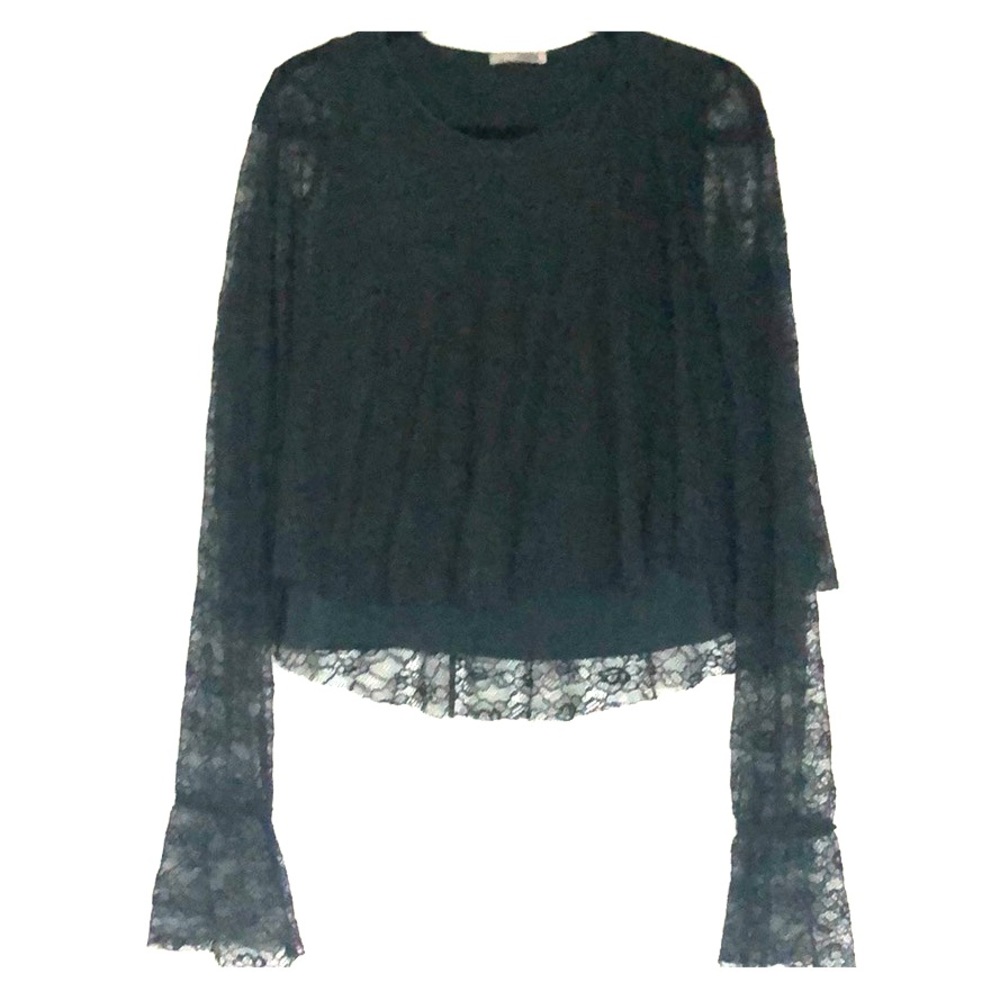 Zara blouse, lace cover